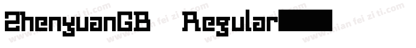ZhenyuanGB Regular字体转换